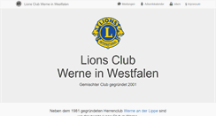 Desktop Screenshot of lions-werne.de